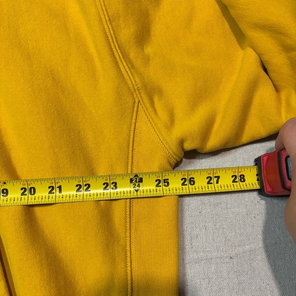 Vintage 90’s Champion Reverse Weave Warmup Hoodie Sweatshirt Yellow Men’s Sz 2XL - Picture 5 of 5